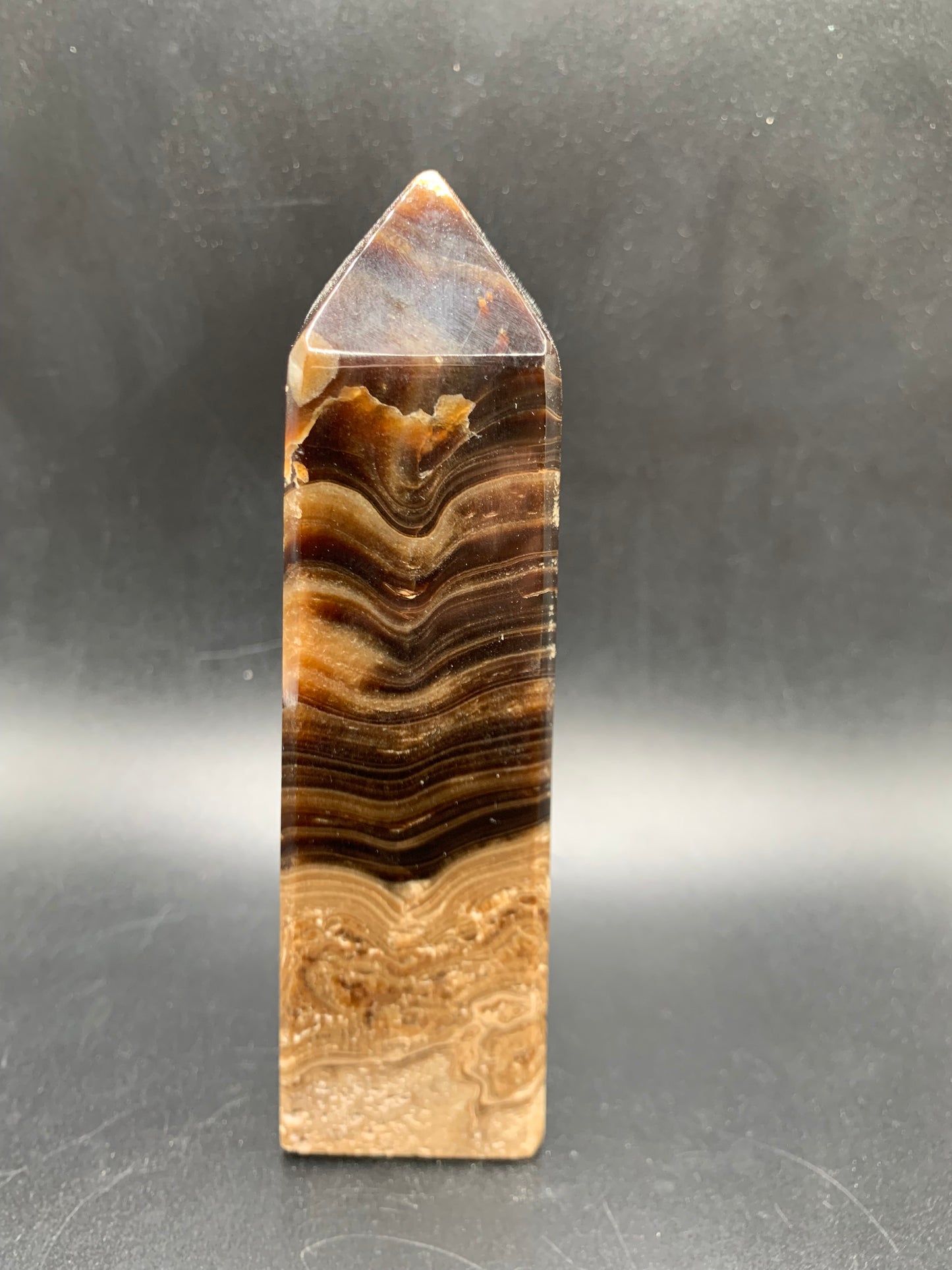 Deep Brown Calcite Tower