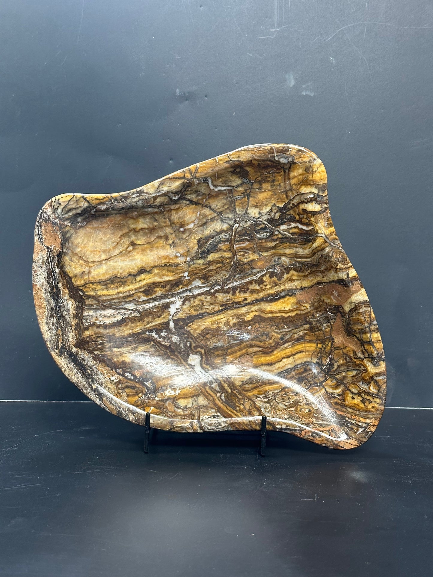 Curvy Aragonite Bowl