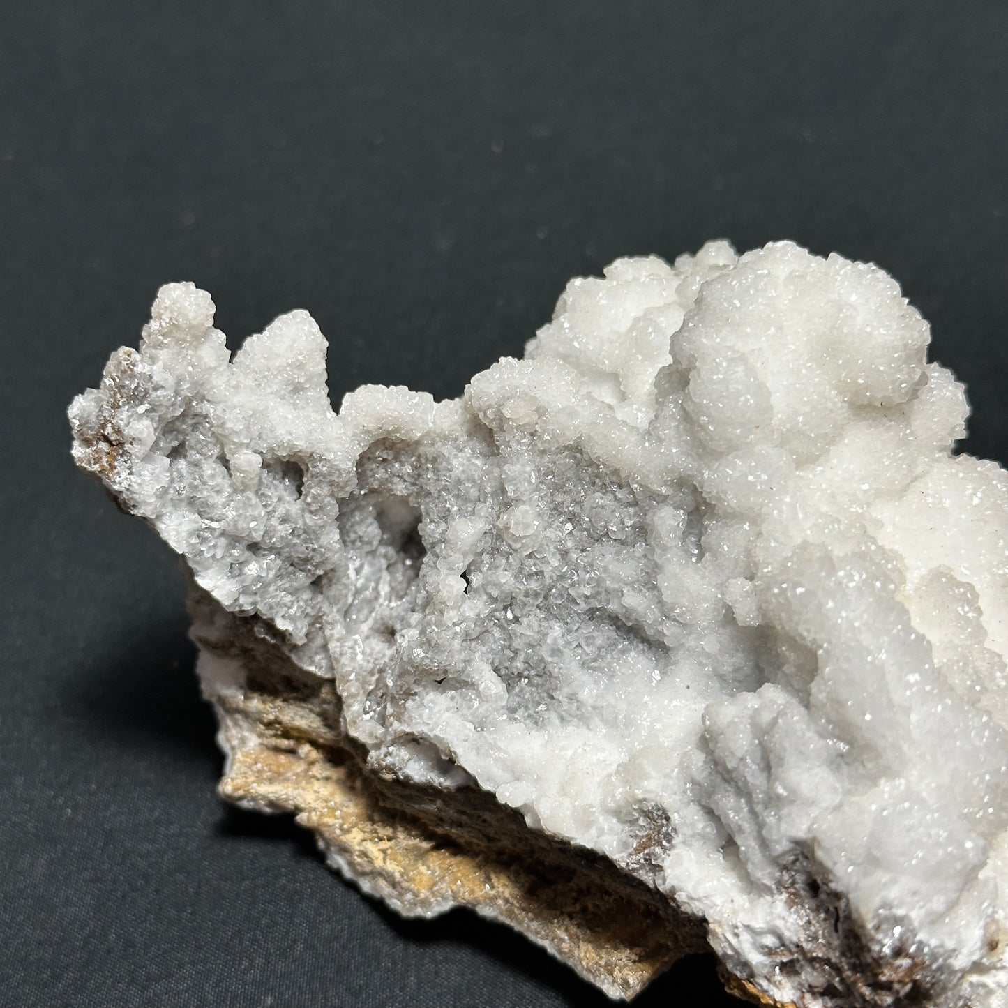 Unique White Calcite Cluster