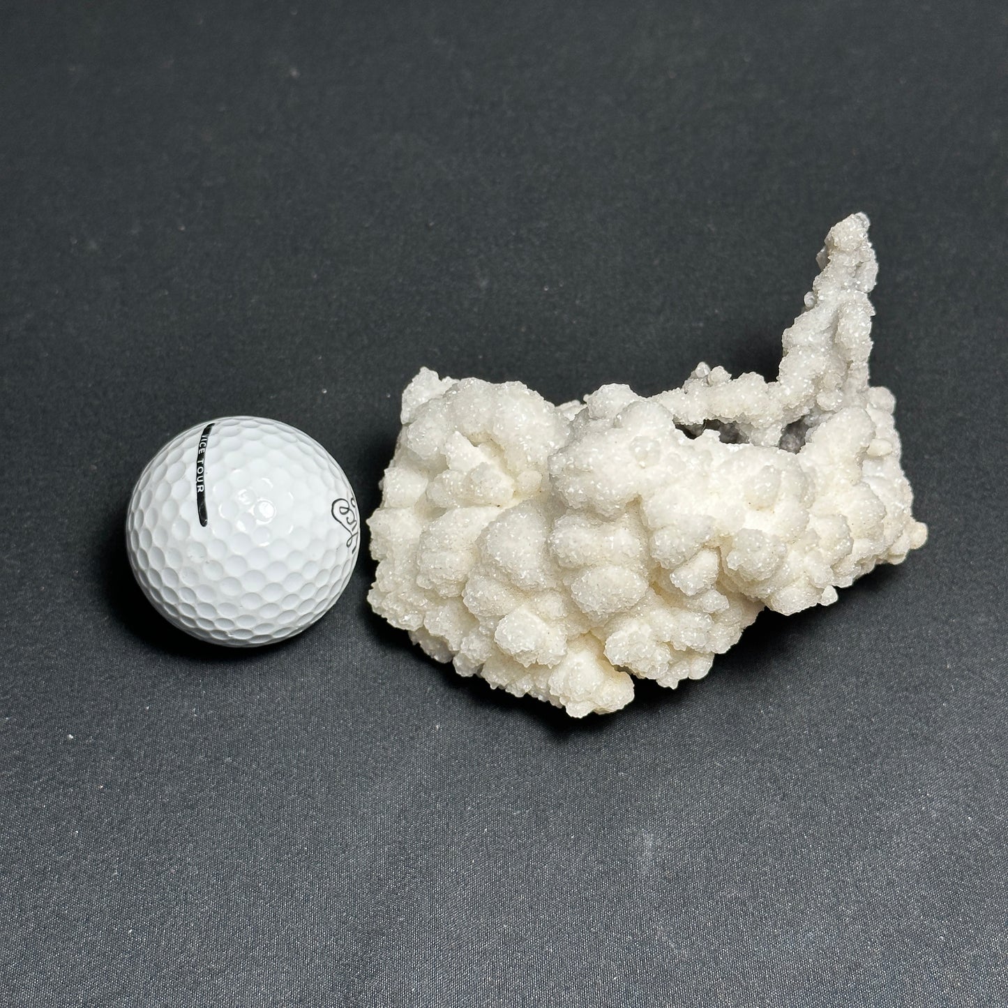 Unique White Calcite Cluster