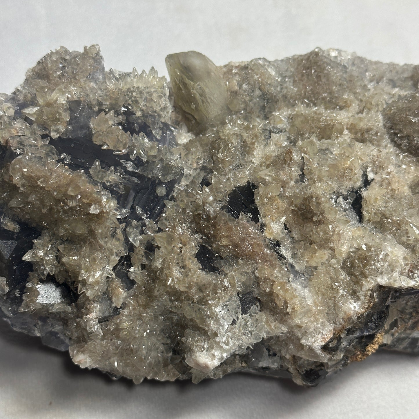 Glistening Dogtooth Calcite and Fluorite