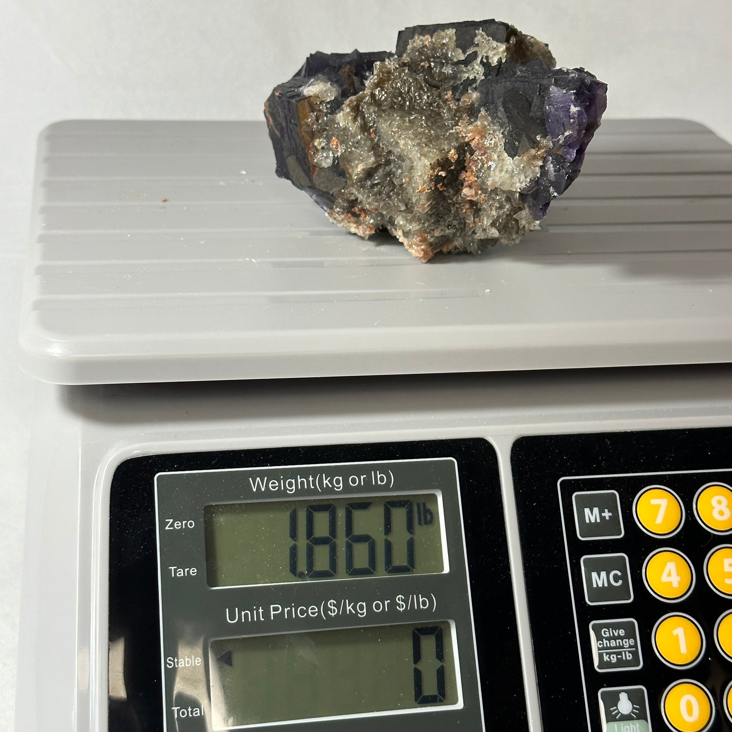 Fluorite and Dogtooth Calcite Cluster