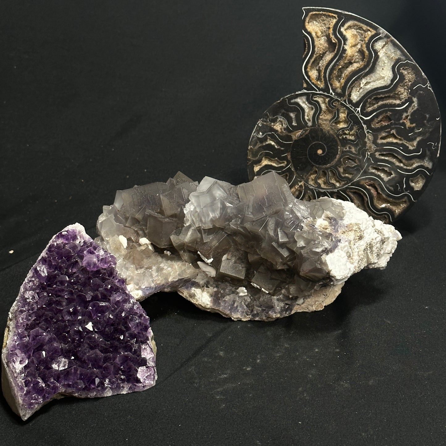 "Snowy" Fluorite Cluster