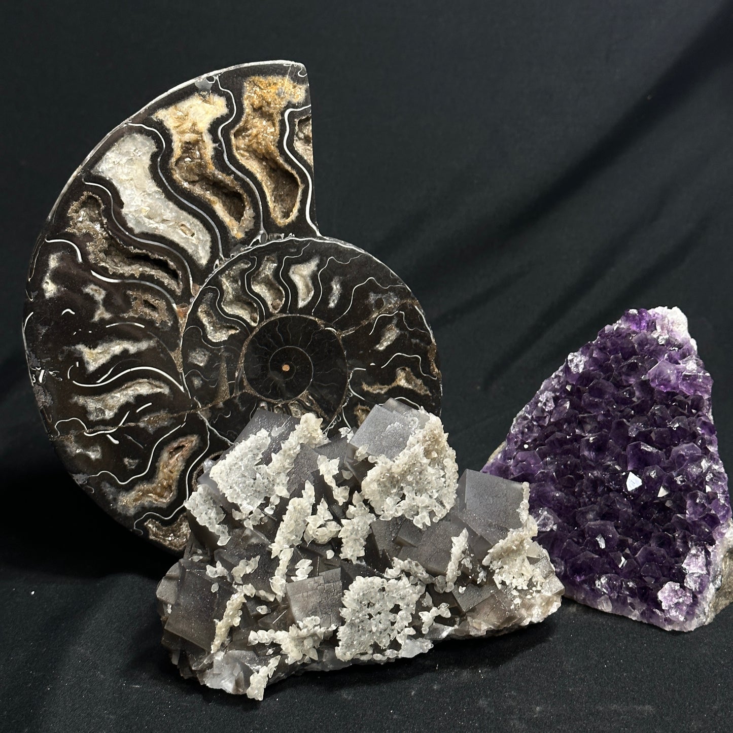 Beautiful Cluster of Dogtooth and Fluorite