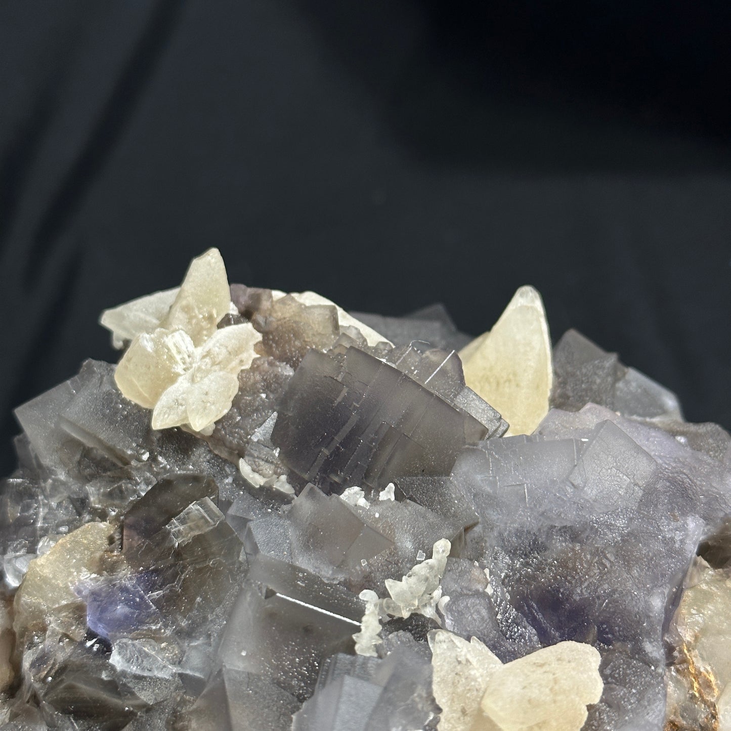 Large Fluorite and Dogtooth Calcite