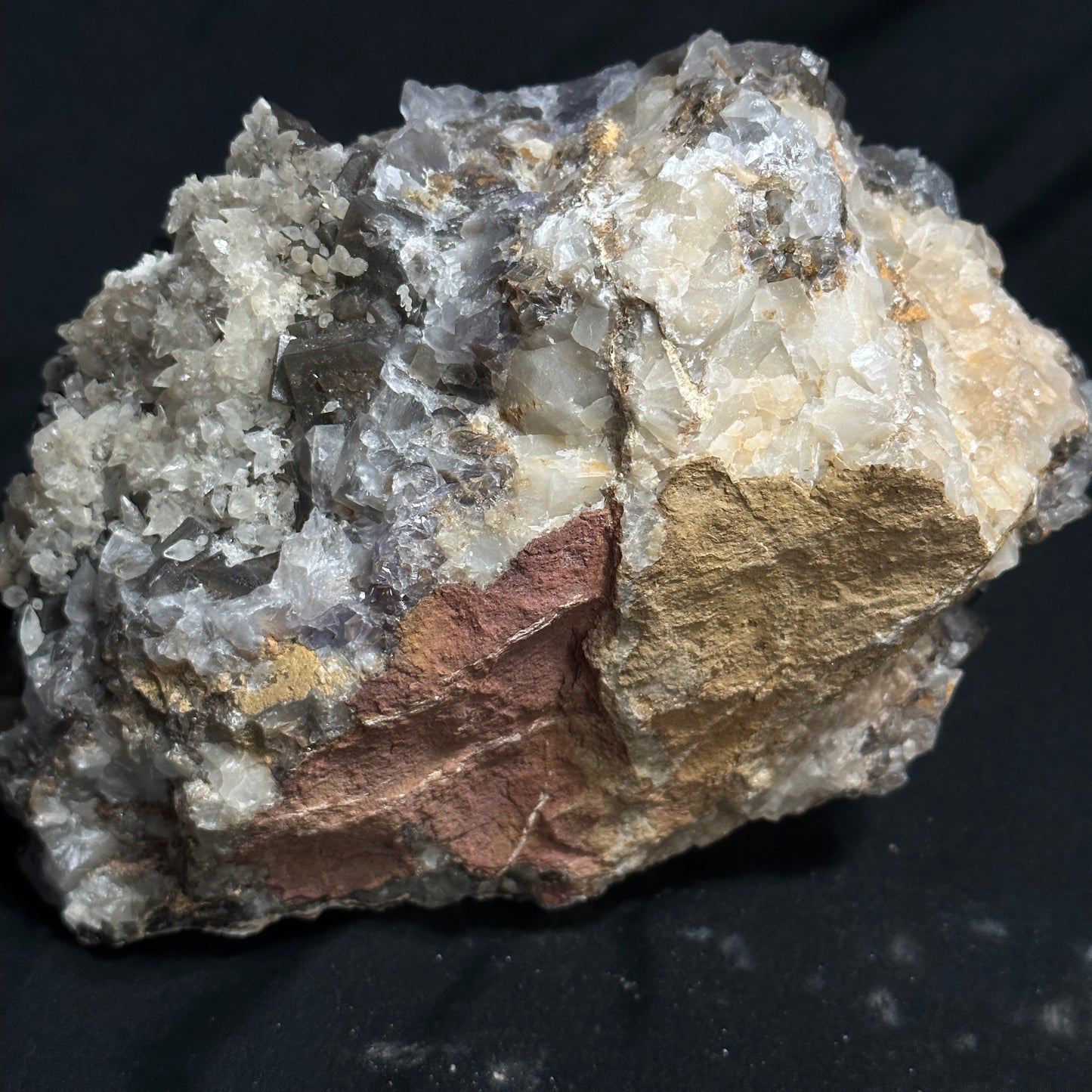 Large Fluorite and Dogtooth Calcite