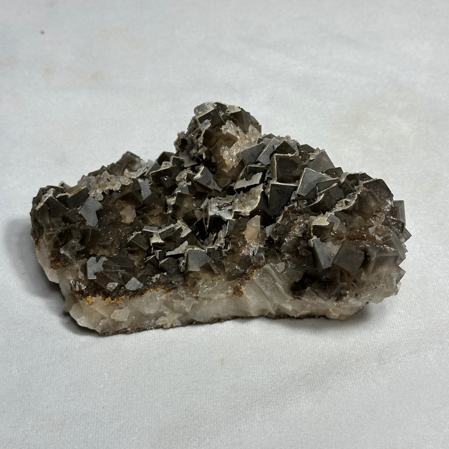 Gleaming Fluorite with Dogtooth Calcite