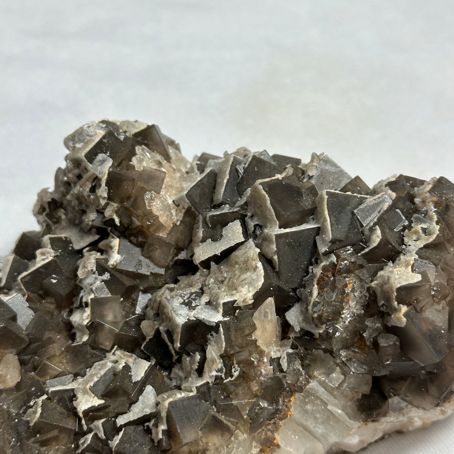 Gleaming Fluorite with Dogtooth Calcite