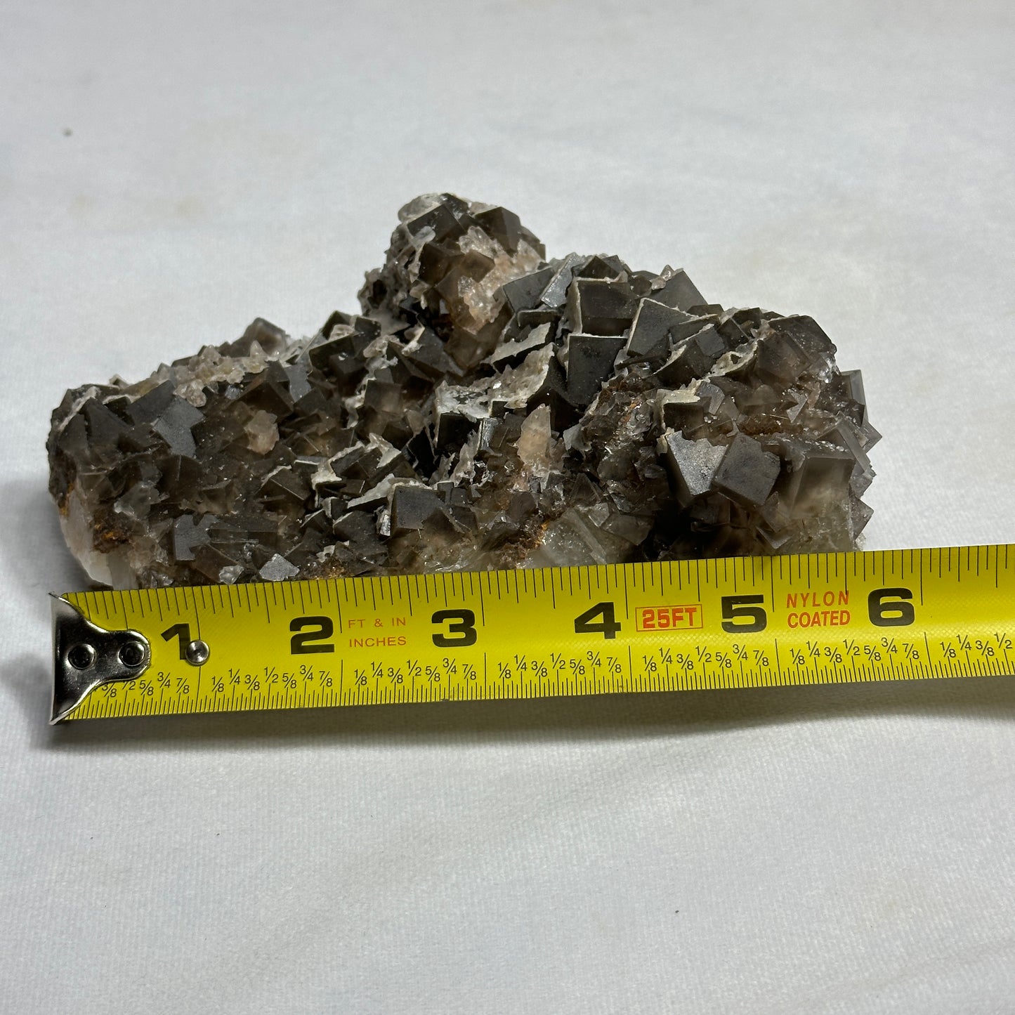 Gleaming Fluorite with Dogtooth Calcite