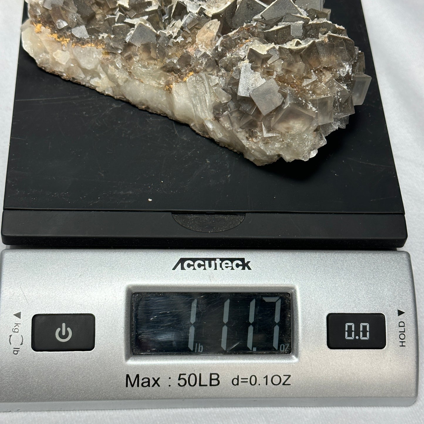 Gleaming Fluorite with Dogtooth Calcite