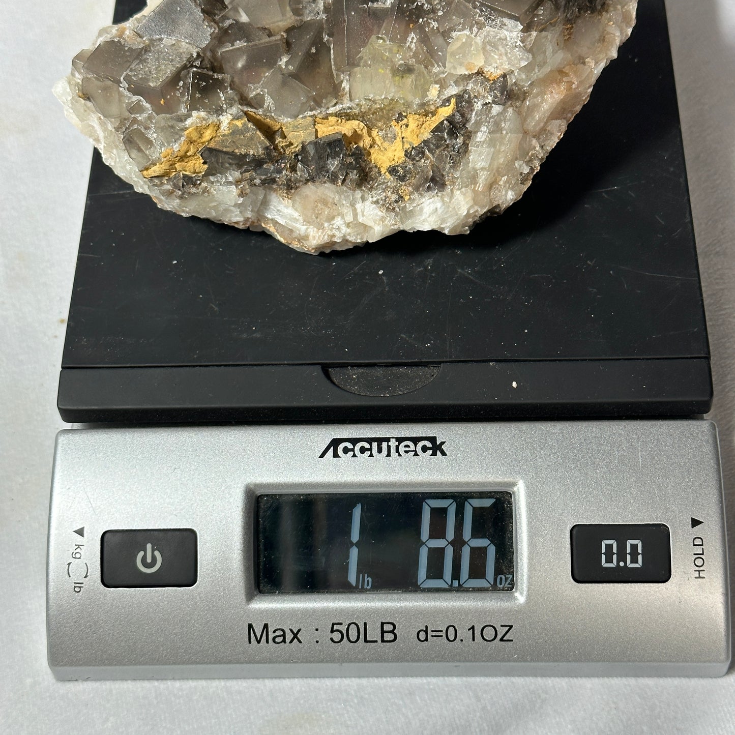 Excellent Dogtooth Calcite and Fluorite Cluster