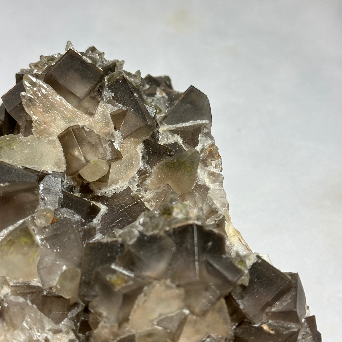 Large Dogtooth Calcite and Fluorite Cluster