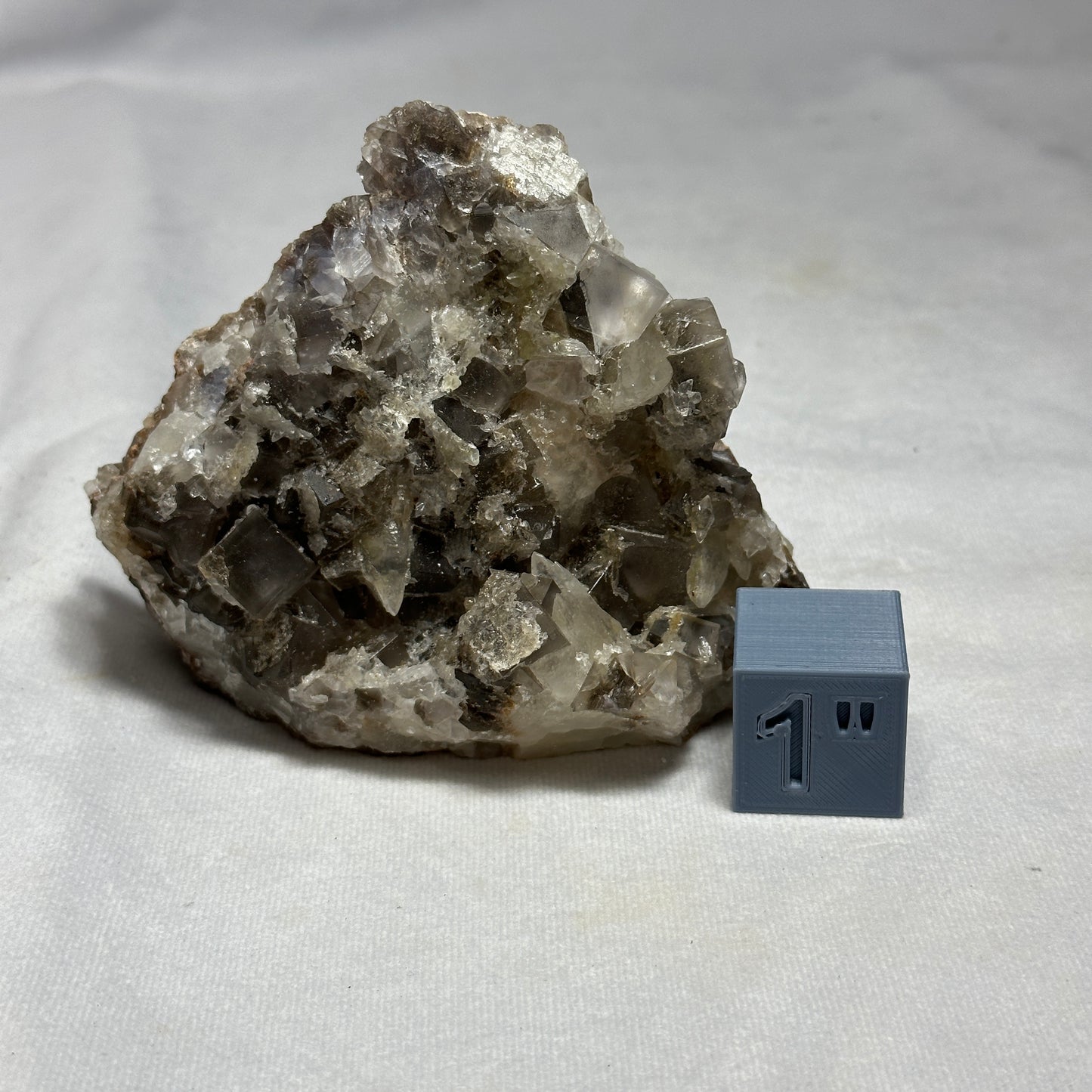 Beautiful Fluorite and Dogtooth Calcite Specimen
