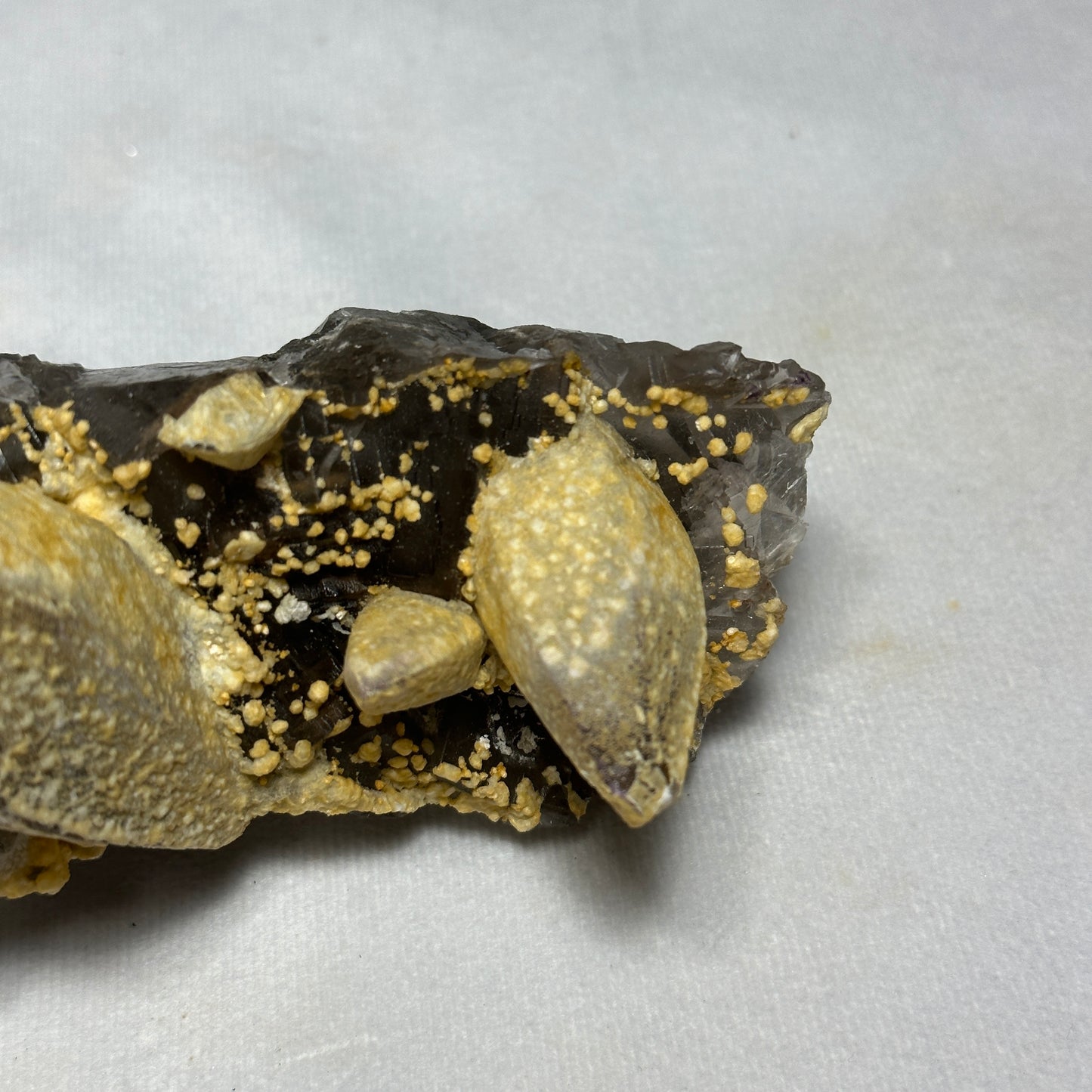 Fluorite with Large Dogtooth Calcite