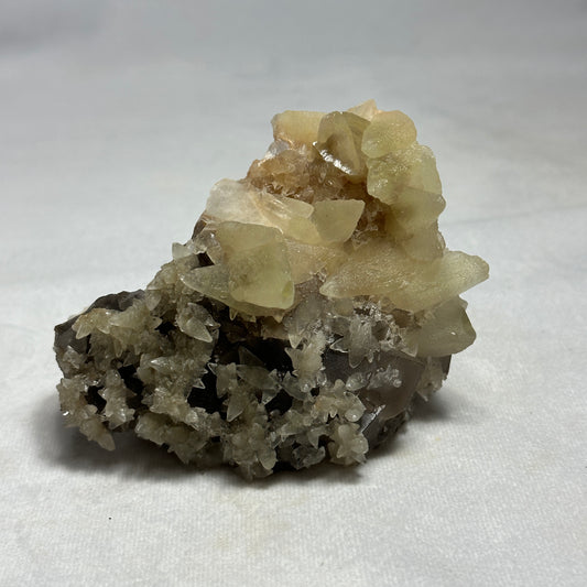 Eye-Catching Dogtooth Calcite and Fluorite