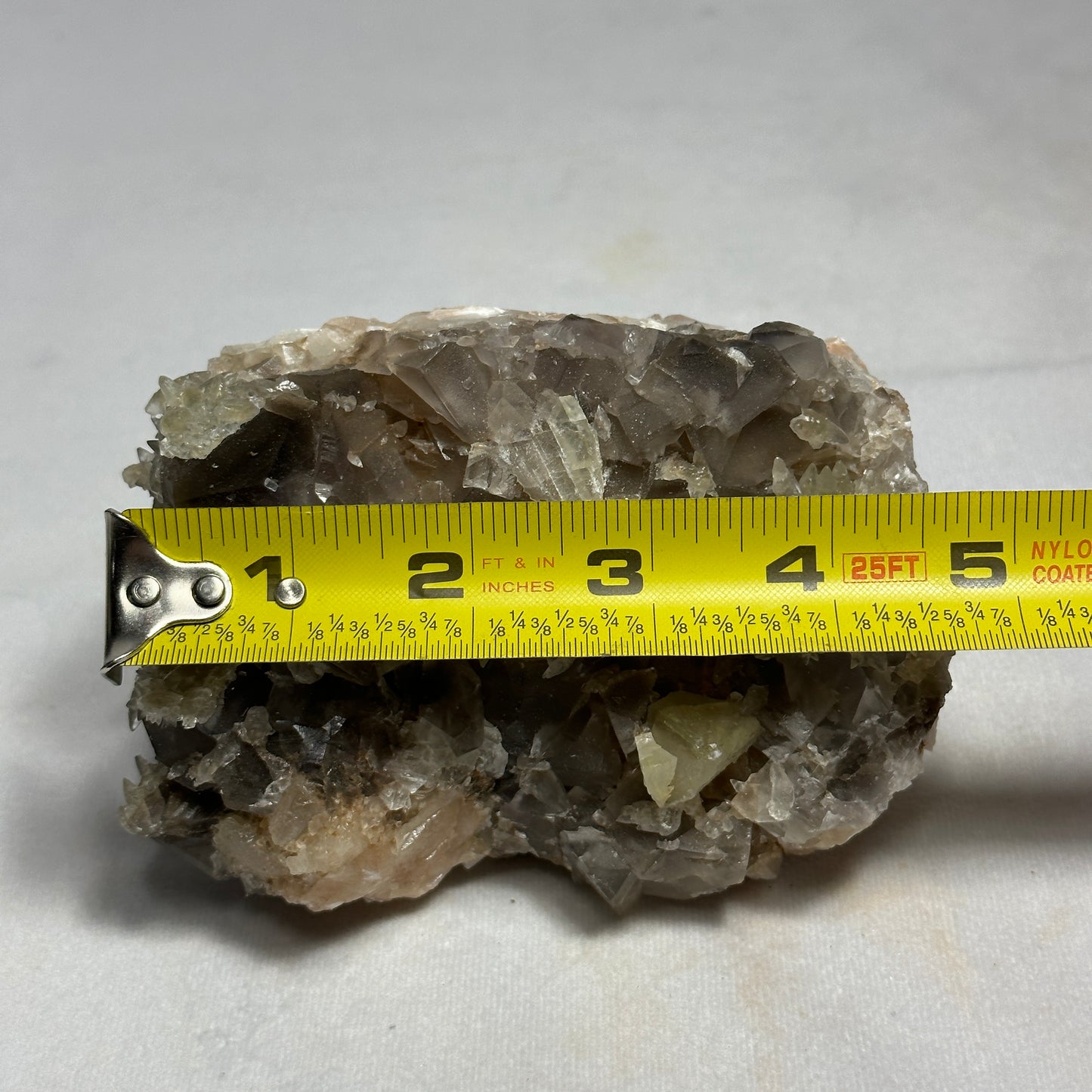 Smokey Grey Fluorite and Dogtooth Calcite