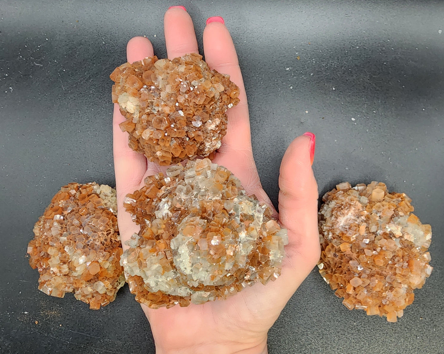 Red Aragonite Clusters