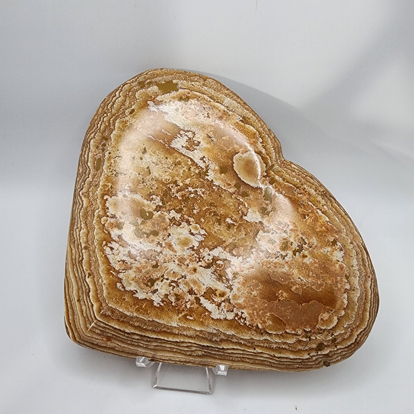 Beautiful Heart Shaped Aragonite Plate