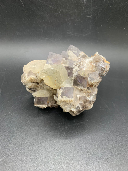 Dreamy Dogtooth Calcite and Fluorite