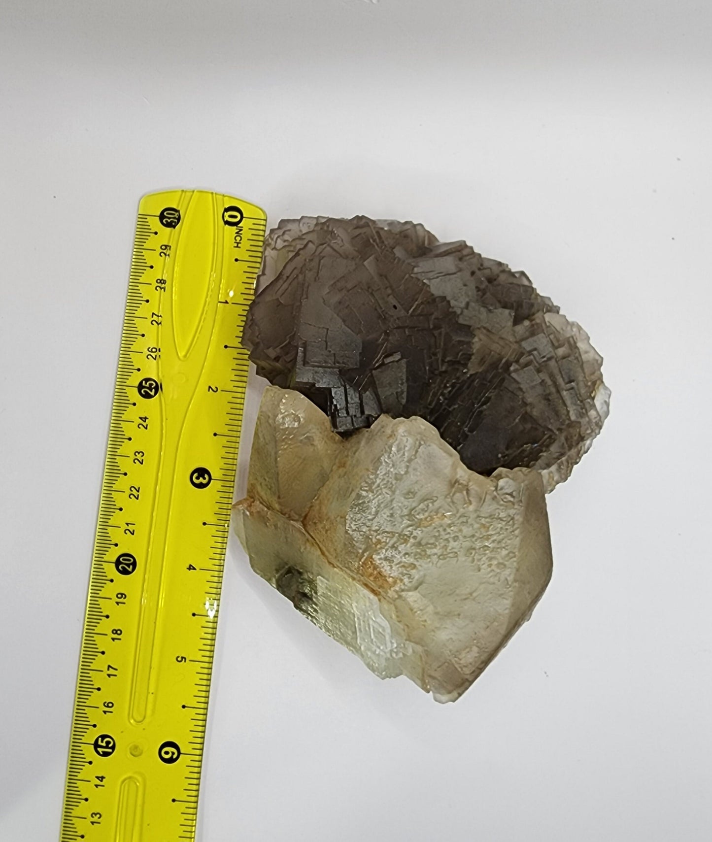 Fluorite with Calcite