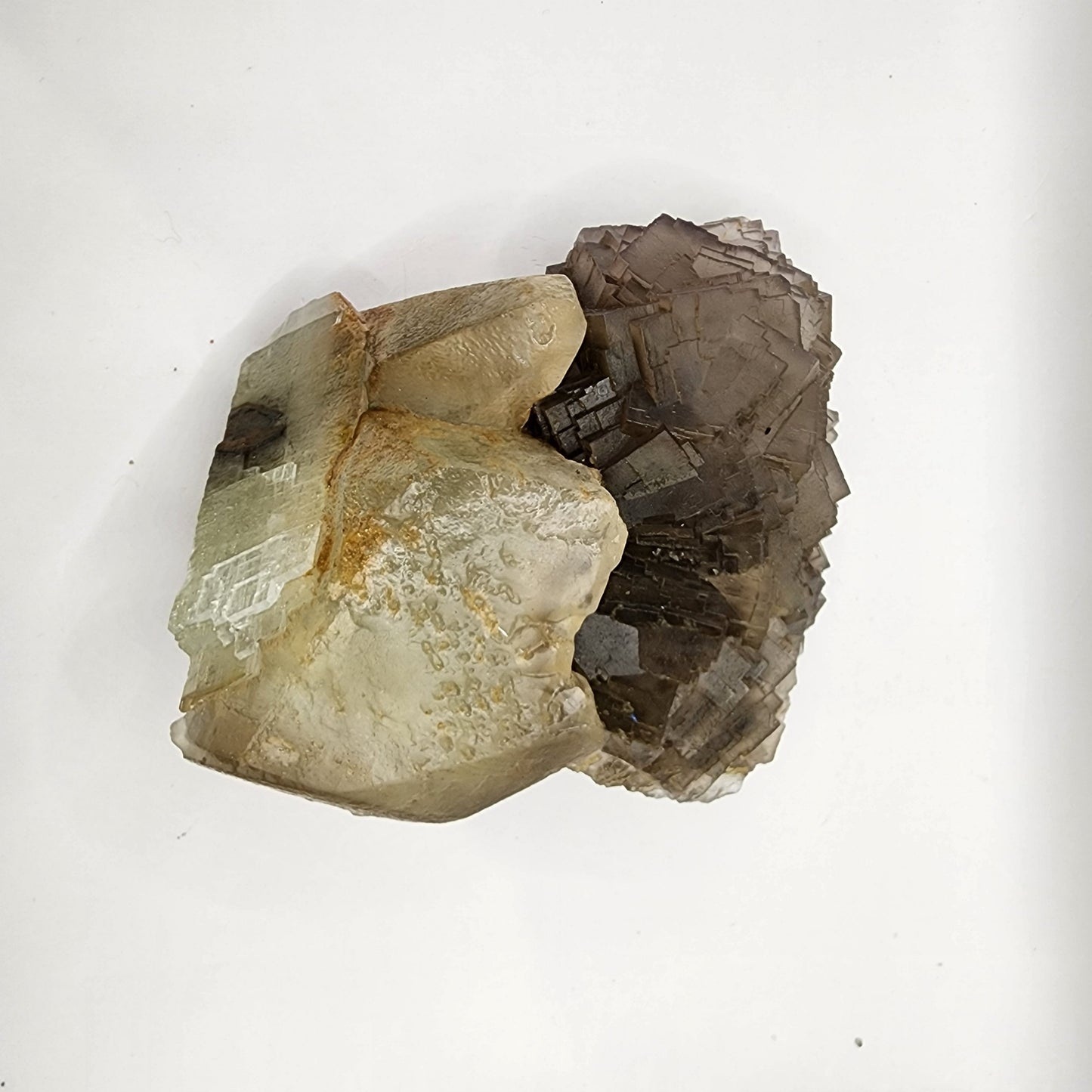 Fluorite with Calcite