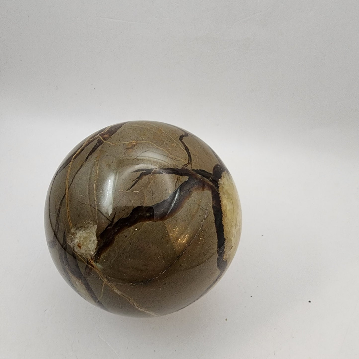 Caramel Brown Septarian Sphere