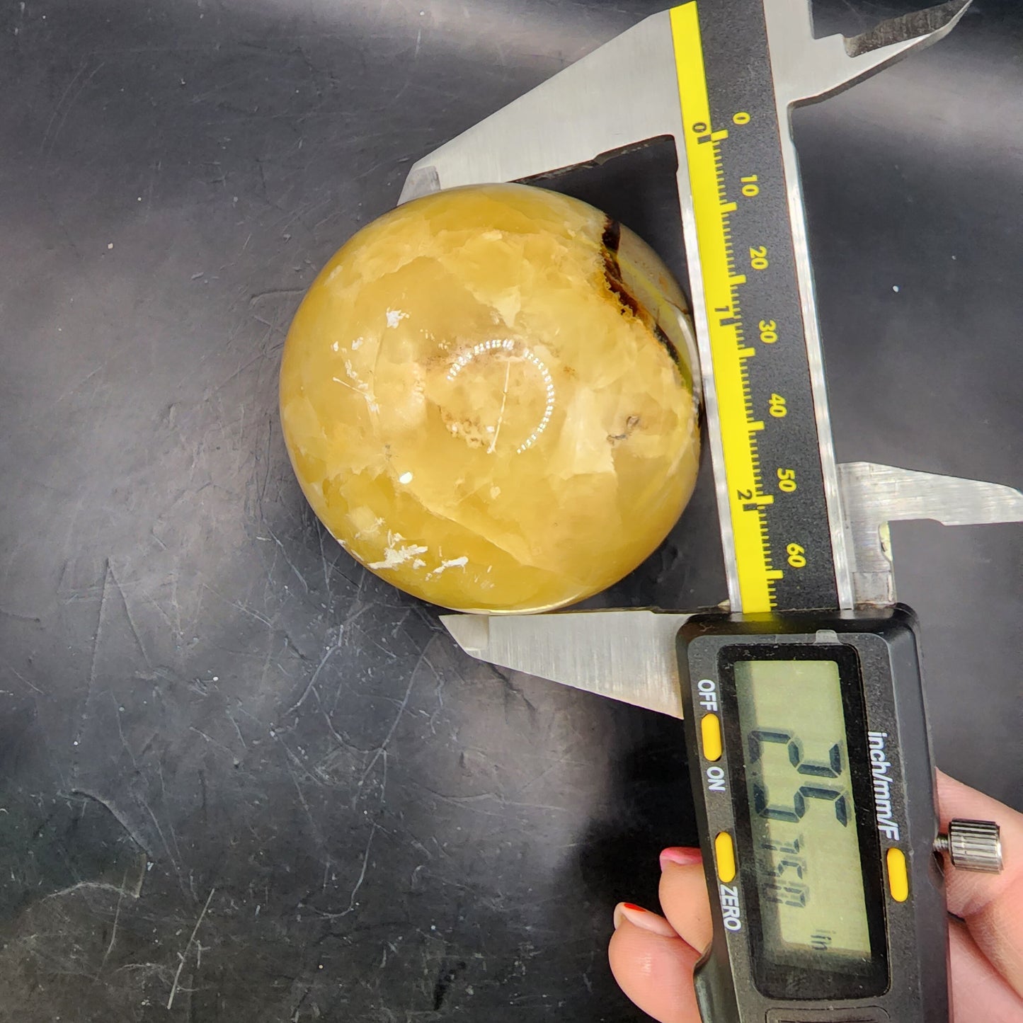 Caramel Brown Septarian Sphere
