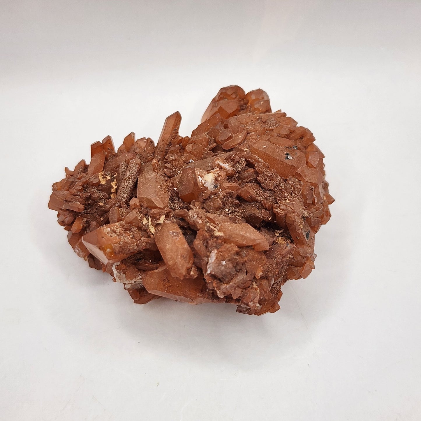 Ravishing Red Hematite Quartz Cluster