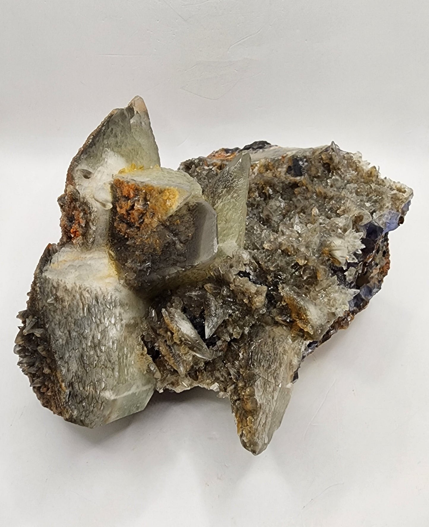 Intricate Fluorite with Dogtooth Calcite
