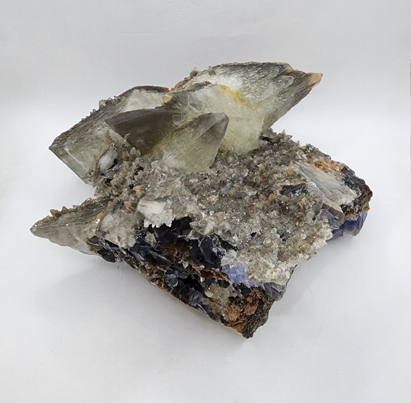 Intricate Fluorite with Dogtooth Calcite