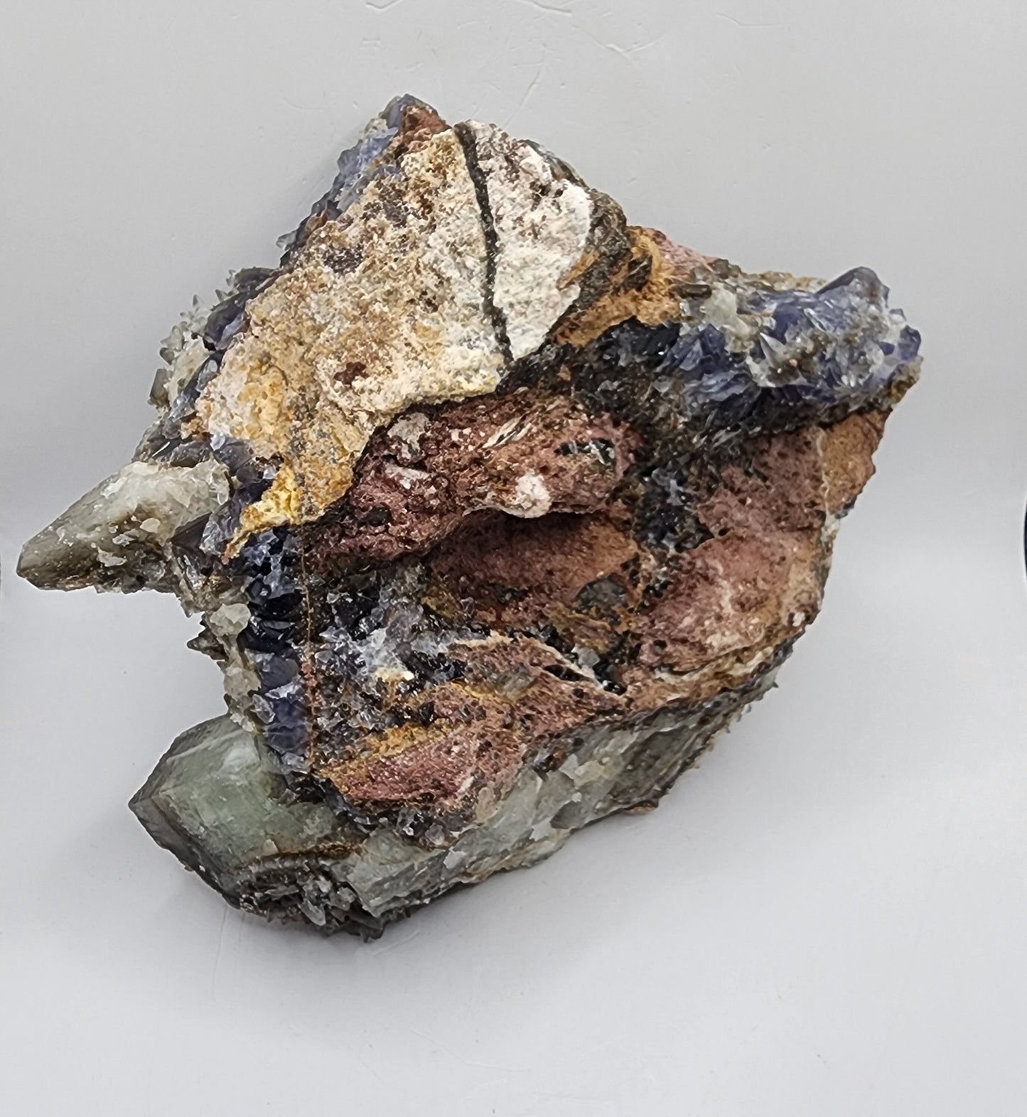 Intricate Fluorite with Dogtooth Calcite
