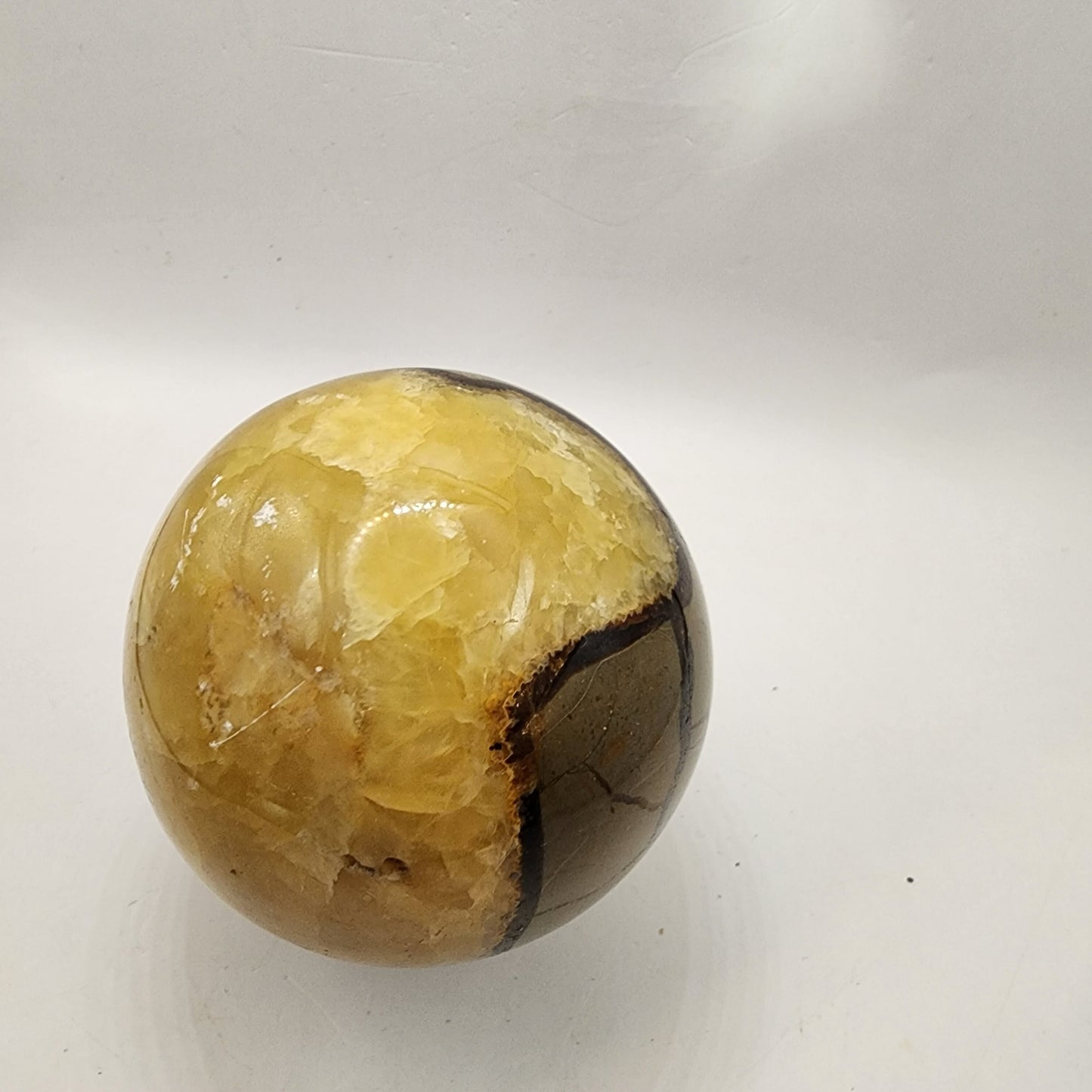 Caramel Brown Septarian Sphere