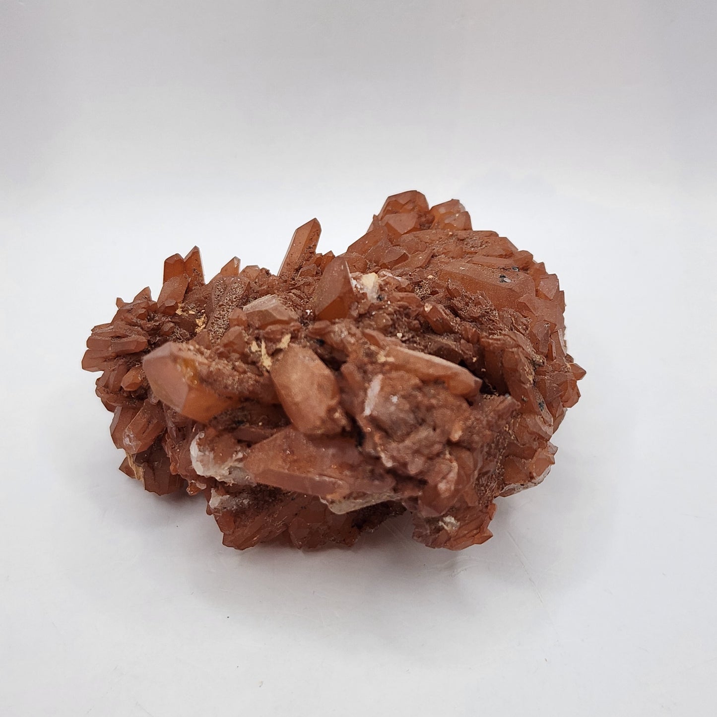 Ravishing Red Hematite Quartz Cluster