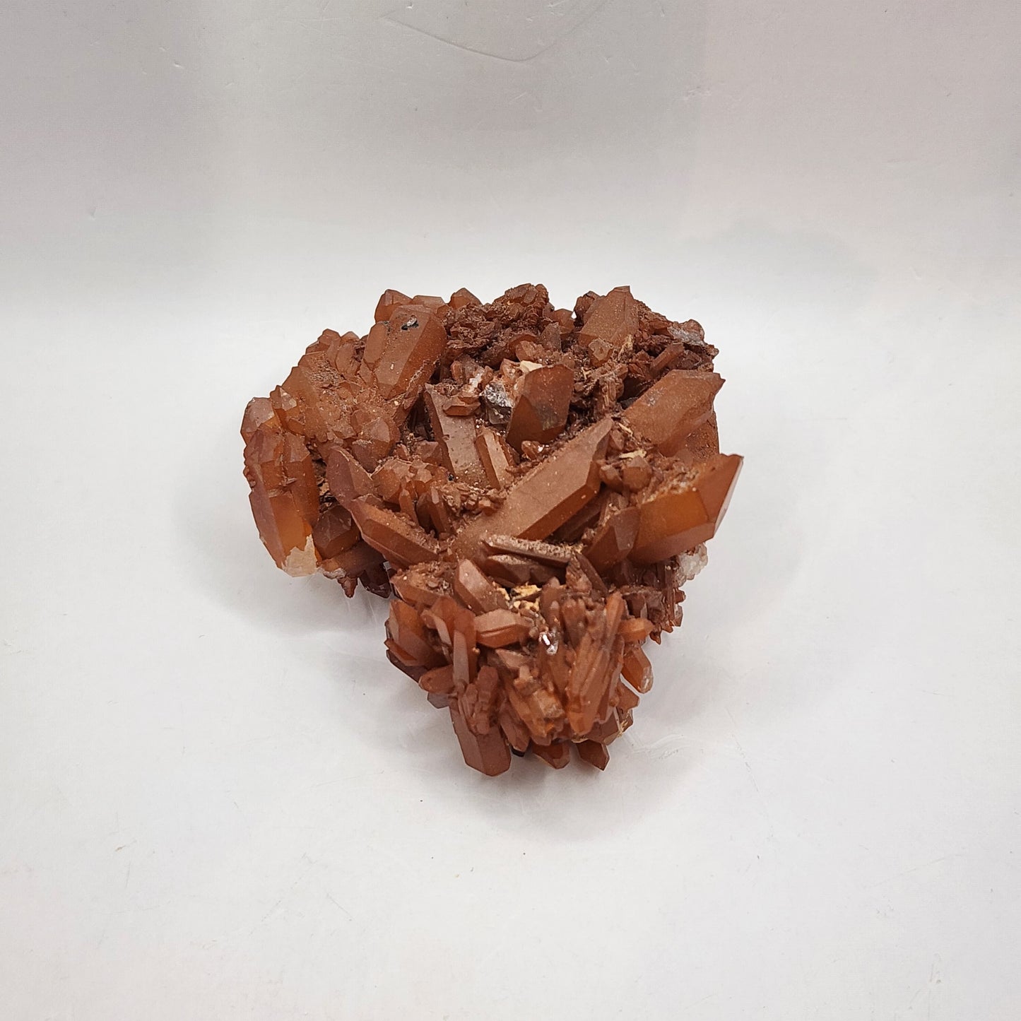 Ravishing Red Hematite Quartz Cluster