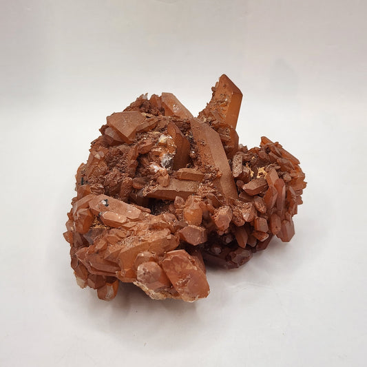 Ravishing Red Hematite Quartz Cluster