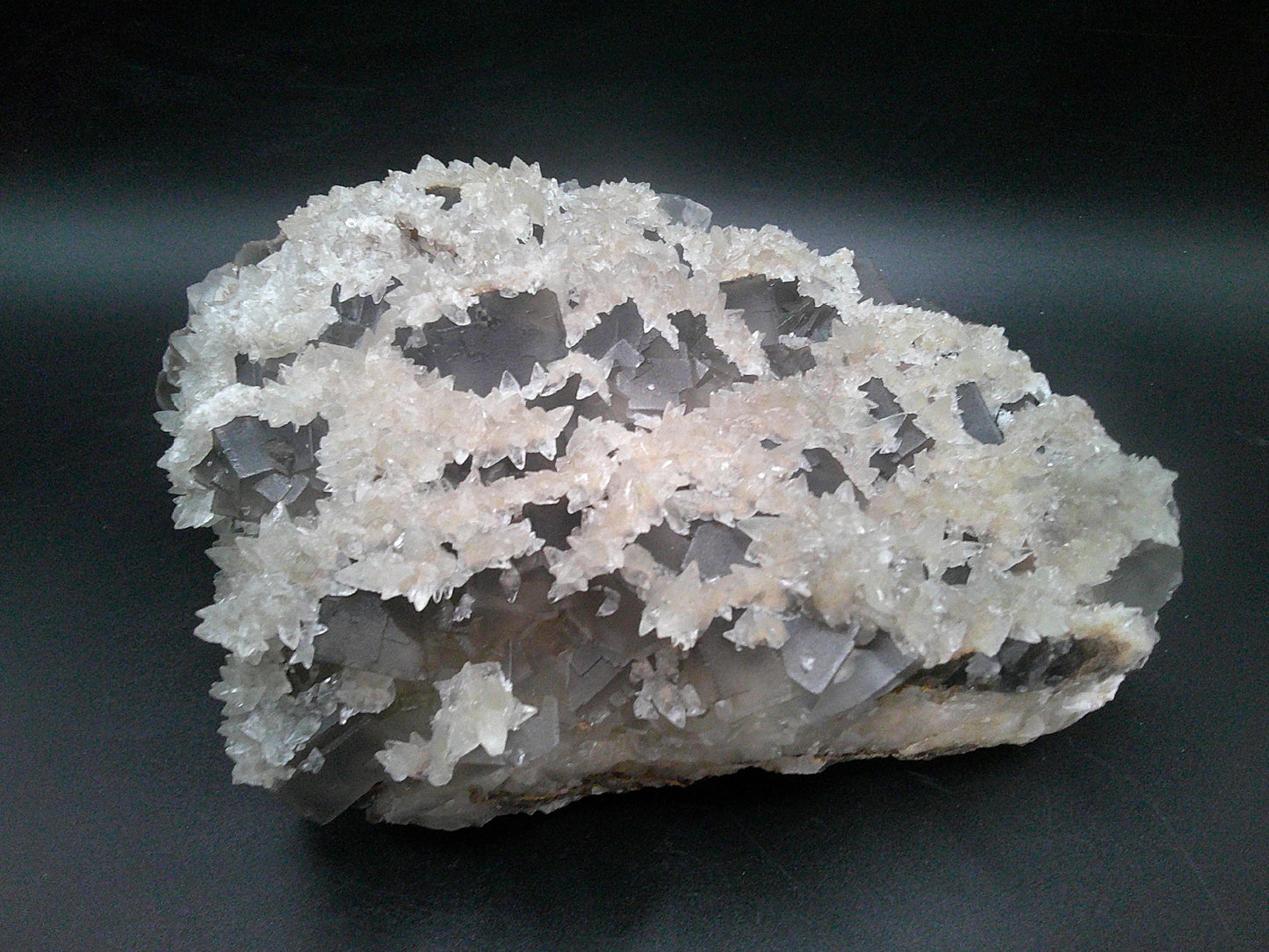 Fluorite with Calcite Glaze