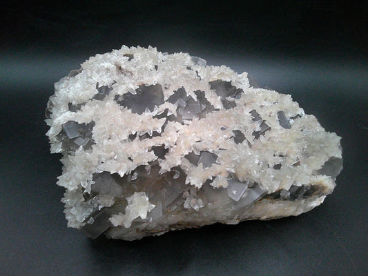 Fluorite with Calcite Glaze