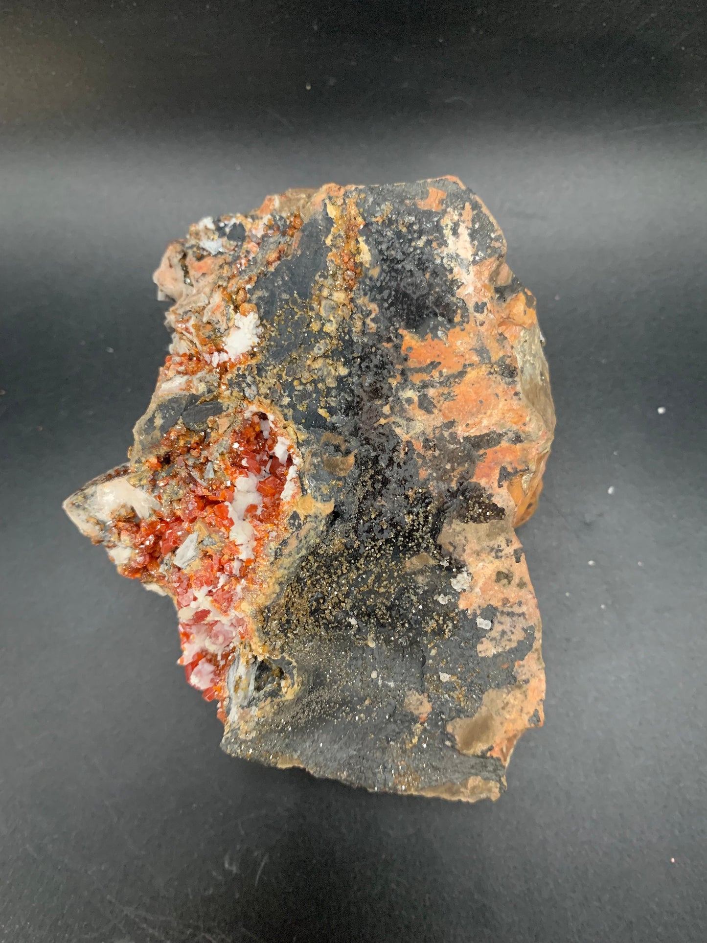 Stunning Vanadinite with Barite