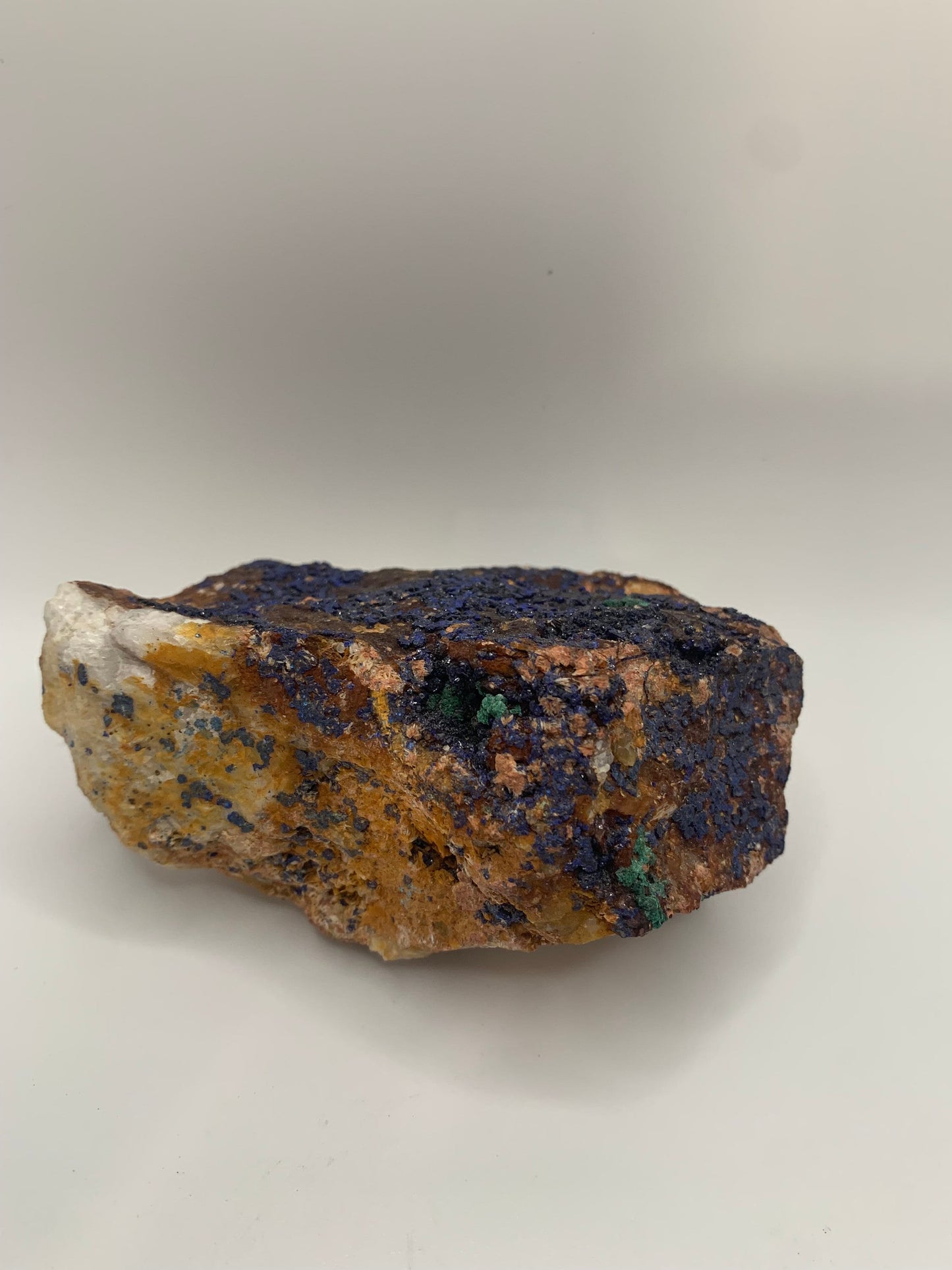 Azurite Matrix with Malachite
