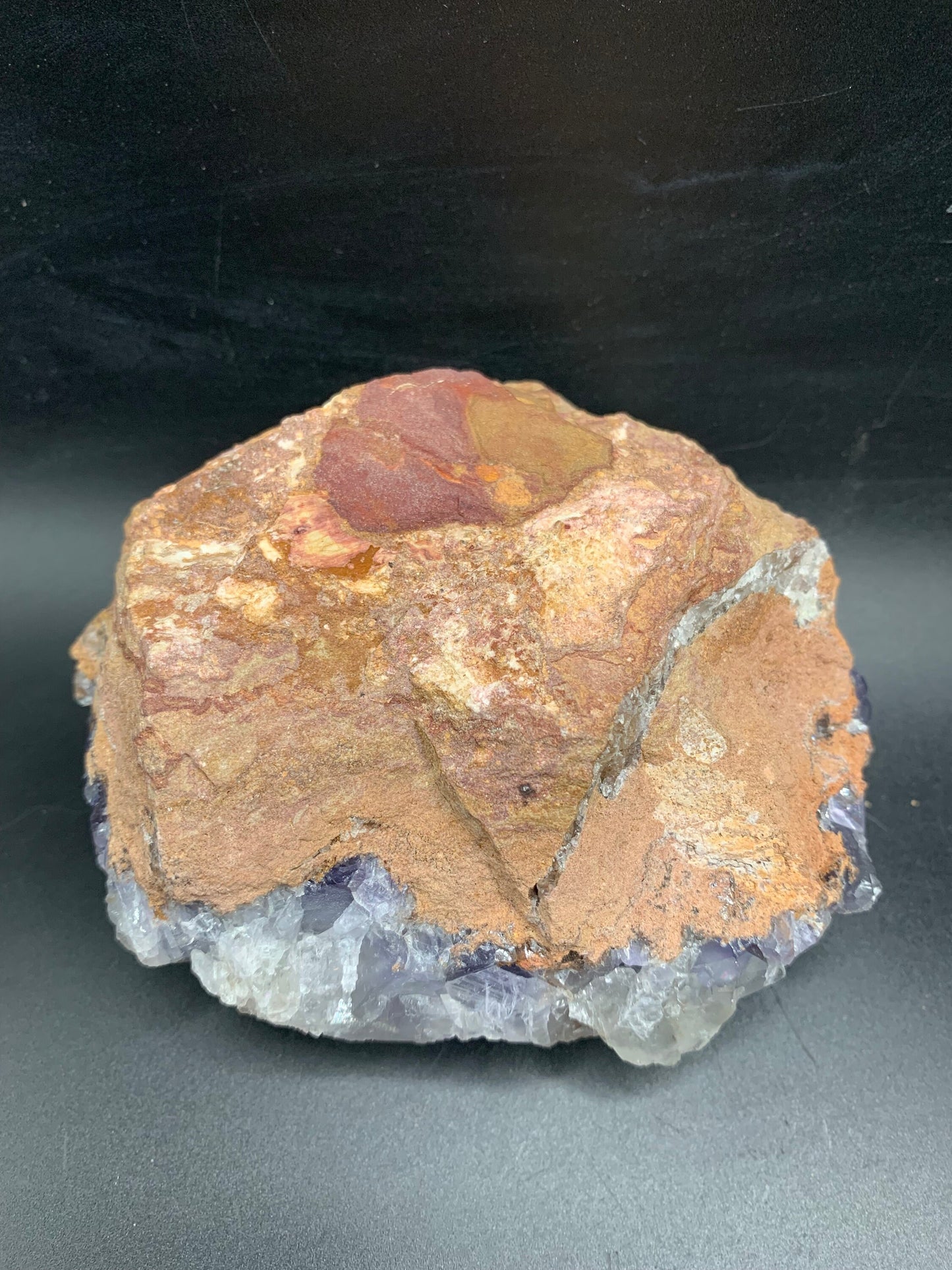 Gorgeous Fluorite with Calcite