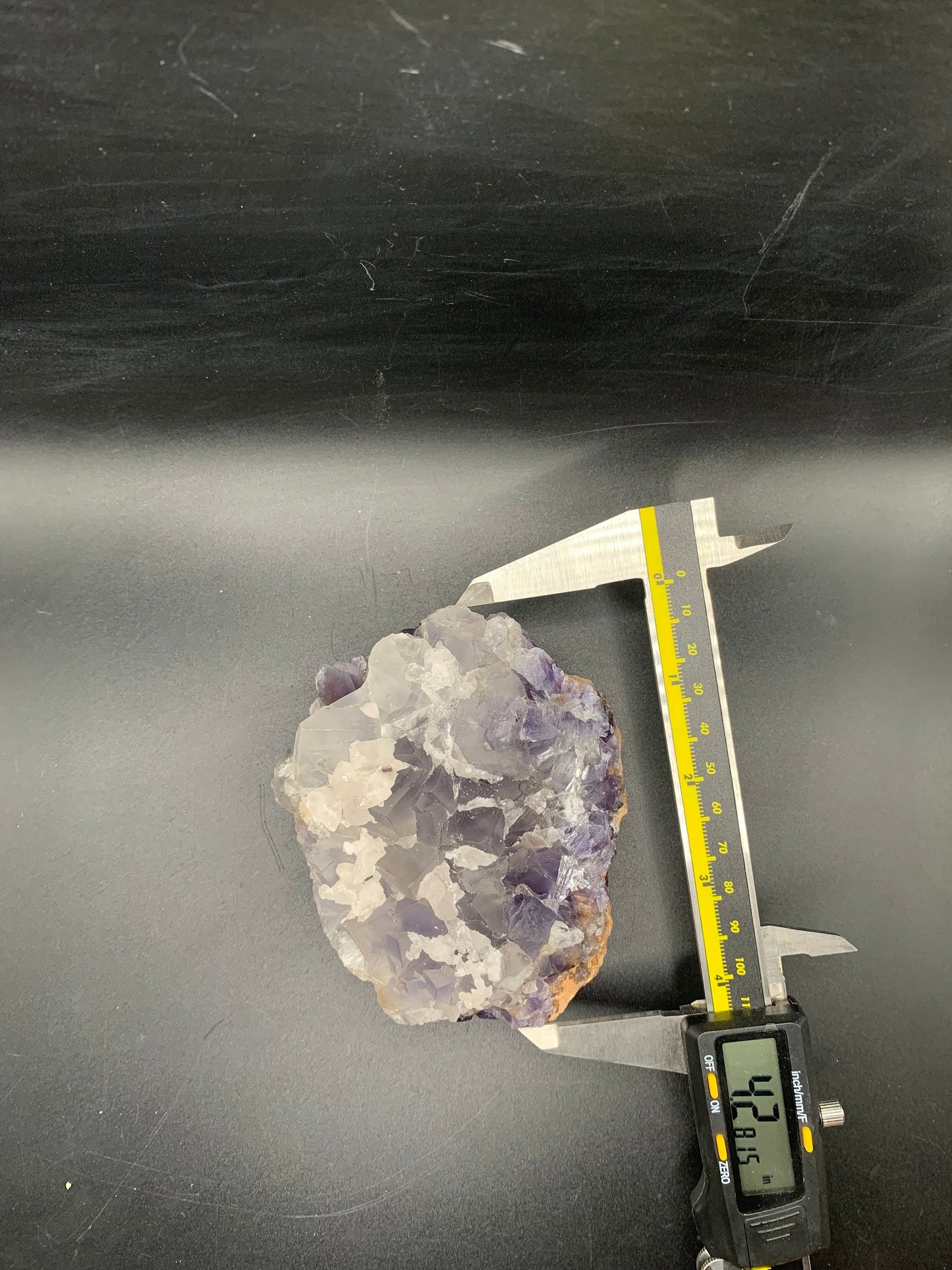 Gorgeous Fluorite with Calcite