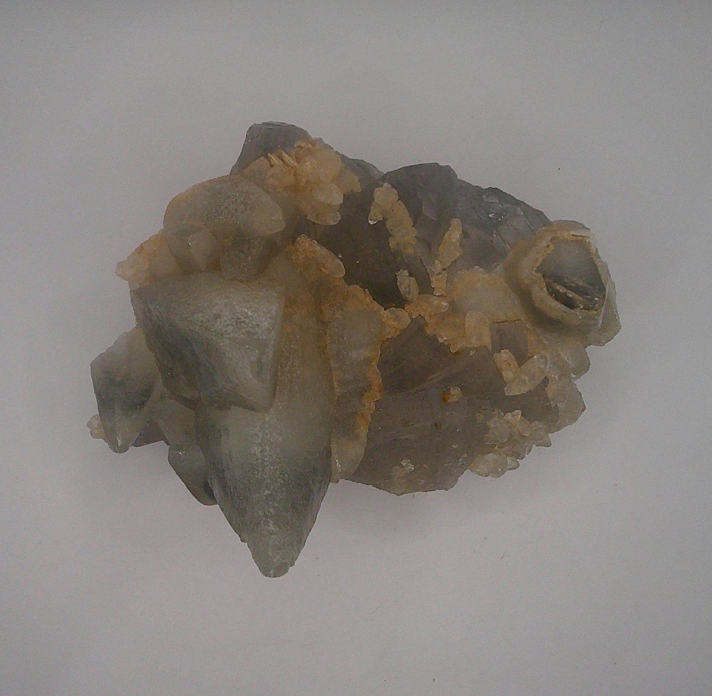 Florescent Fluorite and Dogtooth Calcite