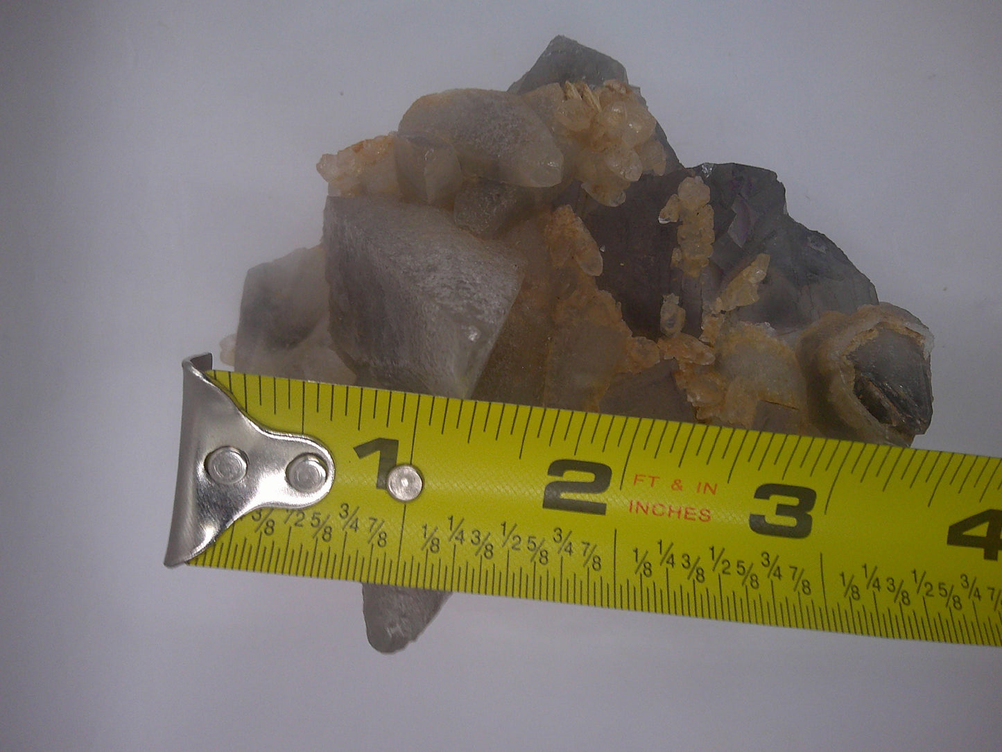 Florescent Fluorite and Dogtooth Calcite