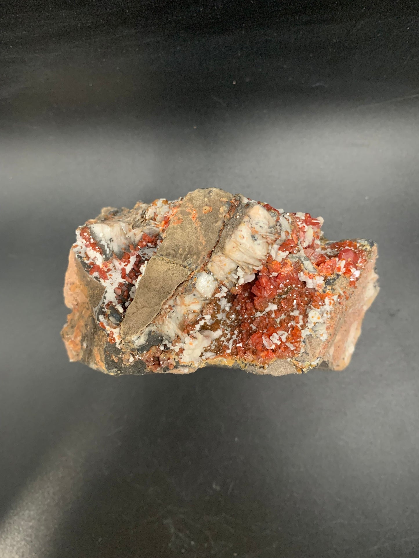 Stunning Vanadinite with Barite