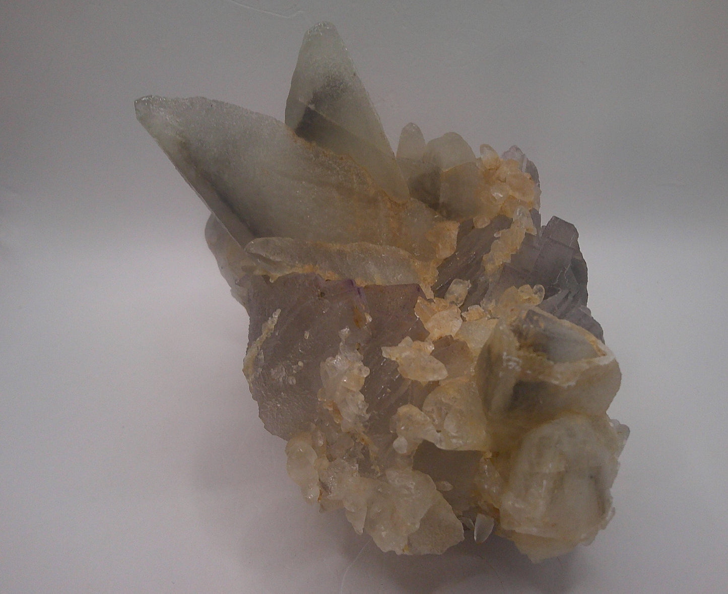 Florescent Fluorite and Dogtooth Calcite