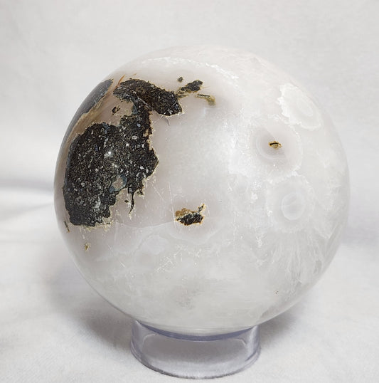 Moss Agate Sphere 3.8"