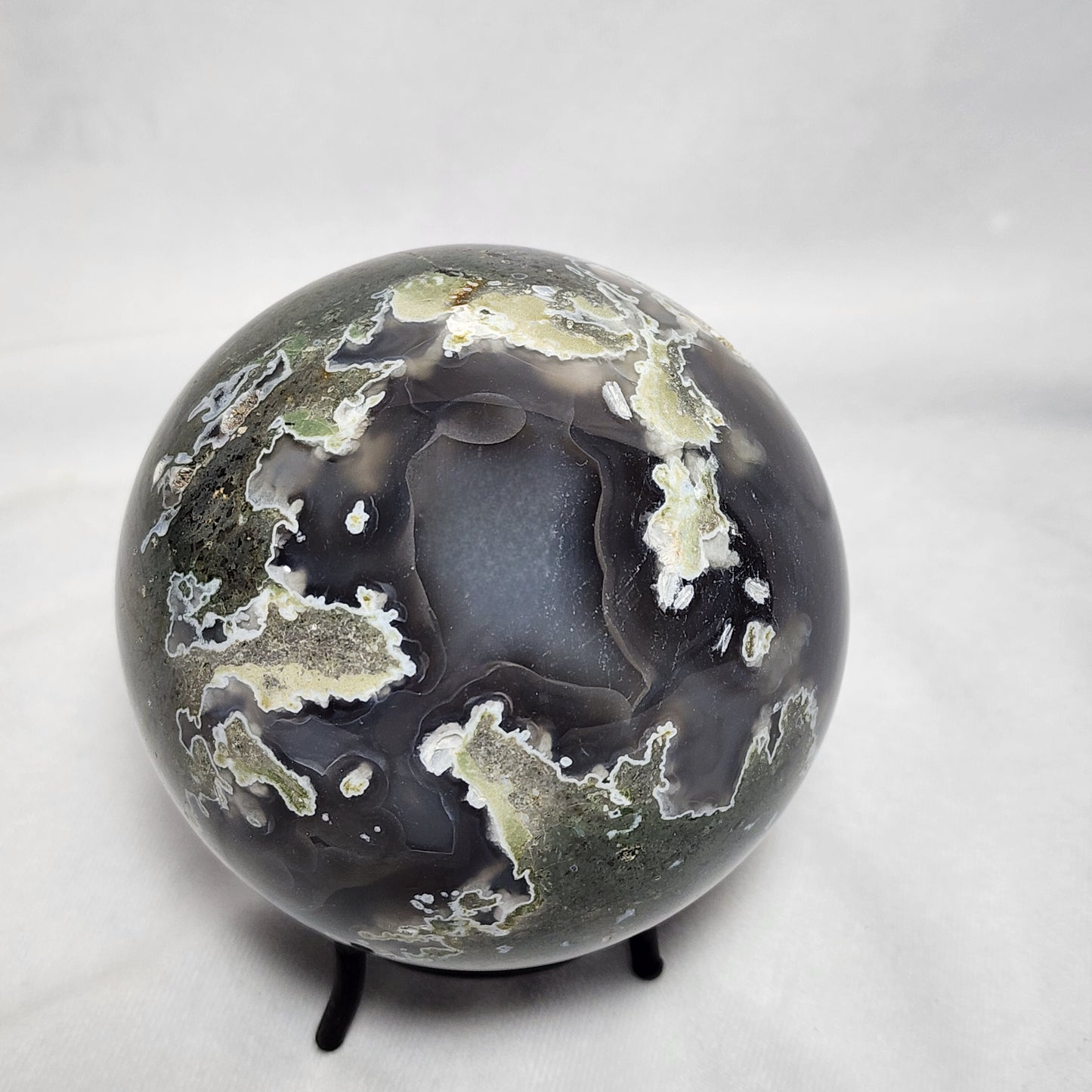 Magnificent Moss Agate Sphere 4"