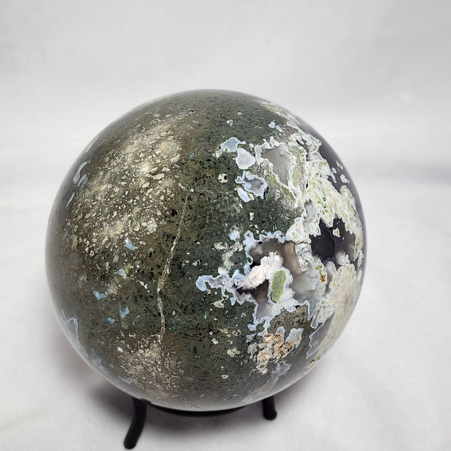 Magnificent Moss Agate Sphere 4"