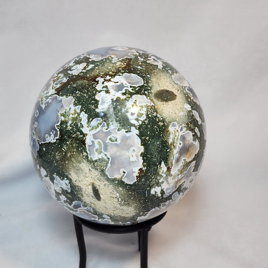 4" Moss Agate Sphere