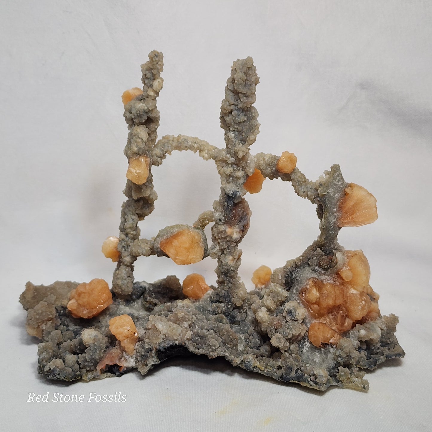 Towers of Chalcedony with Stilbite